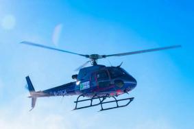 阿勒泰乘坐直升机观光滑雪攻略